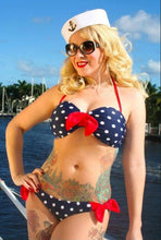 Load image into Gallery viewer, Nauti Dottie Bandeau Swimsuit Top