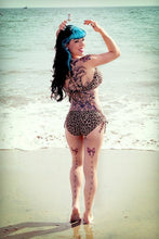 Load image into Gallery viewer, Leopard Lounge Bandeau Swimsuit Top