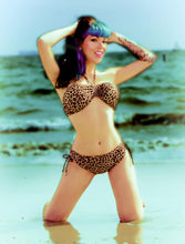 Load image into Gallery viewer, Leopard Lounge Bandeau Swimsuit Top