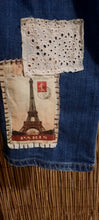 Load image into Gallery viewer, Upcycled Lucky Brand Jeans with patches