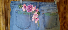 Load image into Gallery viewer, Upcycled Jeans/Repurposed Jeans/Shabby Chic/Boho