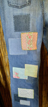 Load image into Gallery viewer, Upcycled Jeans/Repurposed Jeans/Shabby Chic/Boho