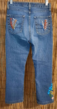 Load image into Gallery viewer, Upcycled Embroidered Jeans
