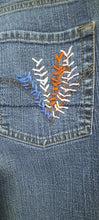 Load image into Gallery viewer, Upcycled Embroidered Jeans