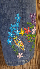 Load image into Gallery viewer, Upcycled Embroidered Jeans
