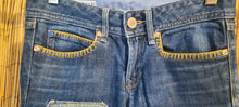 Load image into Gallery viewer, Upcycled Jeans/Repurposed Jeans/Patched Jeans