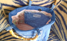 Load image into Gallery viewer, Upcycled Denim Handbag