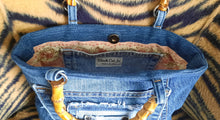Load image into Gallery viewer, Upcycled Denim Handbag