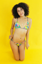 Load image into Gallery viewer, Hawaiian print Triangle Bikini Top