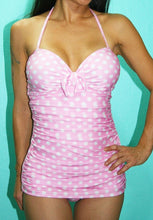 Load image into Gallery viewer, Polka dot dress swimsuit