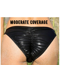 Load image into Gallery viewer, Betty Black Single Strap Cheeky Bikini Bottom