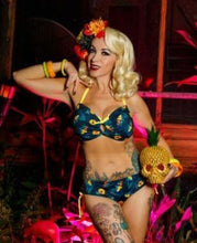 Load image into Gallery viewer, Tiki Whipped Butterfly Halter Bikini Top
