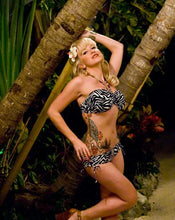 Load image into Gallery viewer, Custom Drawstring Bandeau Bikini Top
