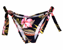 Load image into Gallery viewer, Pink Tropical Tie-side Bikini Bottom
