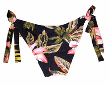 Load image into Gallery viewer, Pink Tropical Tie-side Bikini Bottom
