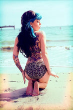 Load image into Gallery viewer, Leopard Lounge Bandeau Swimsuit Top
