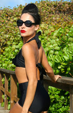 Load image into Gallery viewer, Bad Betty Retro Halter Top &amp; High Waist Bottom. Small
