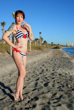 Load image into Gallery viewer, Sue Sea Sailor Push-up Top. 34B/32C
