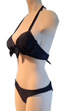 Load image into Gallery viewer, Black Push-up Top &amp; Cheeky Bottom (seamless) X-SMALL

