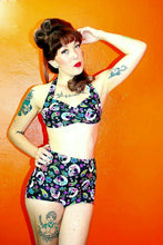 Load image into Gallery viewer, Sugar Skulls Retro Halter Top 

