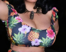 Load image into Gallery viewer, Puff Sleeve Bikini Crop Top
