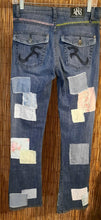 Load image into Gallery viewer, Upcycled Patchwork Jeans
