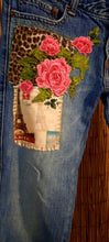 Load image into Gallery viewer, Upcycled/Repurposed Jeans/Ambercrombie Jeans/Patcwork Jeans
