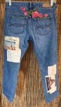 Load image into Gallery viewer, Upcycled/Repurposed Jeans/Ambercrombie Jeans/Patcwork Jeans
