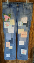 Load image into Gallery viewer, Upcycled Jeans/Repurposed Jeans/Shabby Chic/Boho

