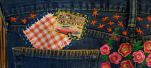 Load image into Gallery viewer, Upcycled/Recycled Levi's Denim Shorts/Patchwork
