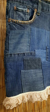 Load image into Gallery viewer, Upcycled Denim Skirt
