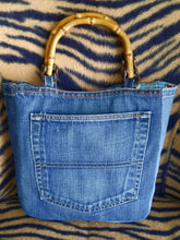 Load image into Gallery viewer, Upcycled Denim Handbag
