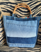Load image into Gallery viewer, Upcycled Denim Handbag
