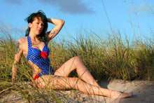 Load image into Gallery viewer, Retro monokini swimsuit
